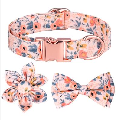 China ALLOY Pet Accessories Sunflower Dog Cat Collar Detachable Lettering Dog Collar Pet Supplies for sale