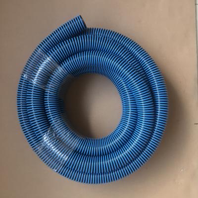 China Industrial Flexible Plastic Spiral Water Hose EVA Suction Discharge Suction EVA+PE Blue Flexible Pool Hose for sale