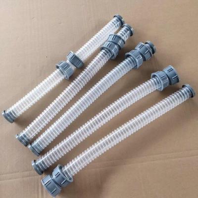 China Modern PVC Waste Pipe For Kitchen Sink Double PVC Flexible Hose Basin Drain Flexible Tubing Sink Waste Pipe for sale