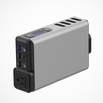 China Type C 150w Small Portable Power Station With Lifepo4 Portable Power Station Lithium Battery for sale