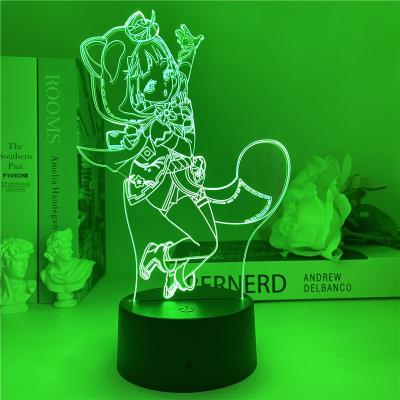 China ABS Genshin Impact Sayu Night Light Led Creative Gift Kids Bedroom Dormitory Decoration Acrylic Bedside Sleep Lamp for sale