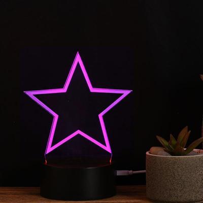 China Wholesale Acrylic Cool Room Decoration Making Feel Idea Lighting Led Lamparas Support 3D LED Table Night Light Lamp Decor for sale