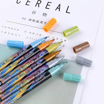 China Writing. Advertising.Promotion.Gift High Quality 12 Color Metallic Color Single Tip Marker Pen for sale