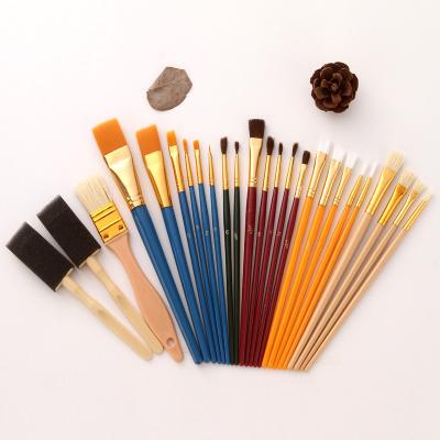 China Acrylic. Multifunctional Watercolor.Oil Painting 25 Student Art Oil Painting Base Supplies Oil Brush Set for sale