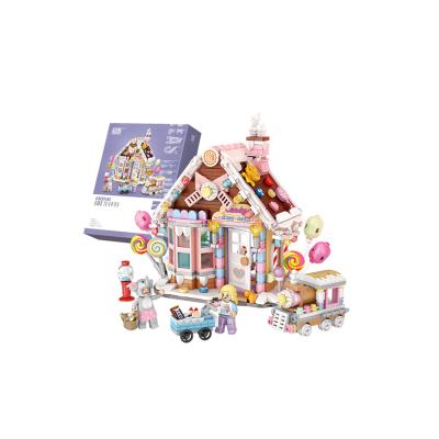 China Creative Building Toy Building Blocks Toys Candy Housing Building Blocks Assembling Educational Toys for sale