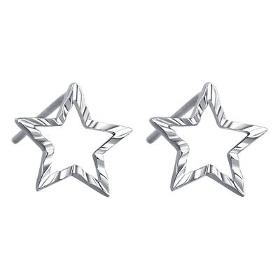 China 2021 Romantic Mini Matte Star Stud Earrings Elegant For Women 925 Sterling Silver Jewelry for sale