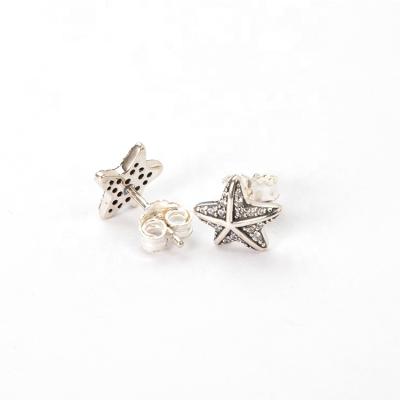 China 925 Sterling Silver Earrings Jewelry Wholesale 925 Romantic Star Stud Earrings for sale