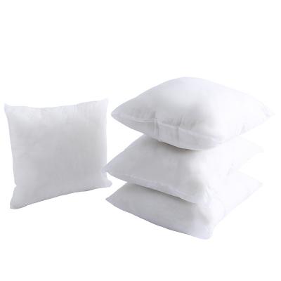 China Anti-bacteria hot sale 50x50cm 100% cotton pillow comfortable home pillows with white polyester cover for living room or car for sale