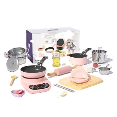 China Hot Baking Play Toys Real Preschool Kitchen Cooking Set Role Playing Funny Toys Educational Toy For Children for sale