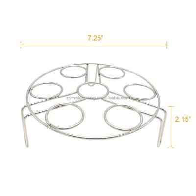 China Stainless Steel Sustainable Kitchen Stackable Utensils Steaming Rack Egg Steamer Rack for sale