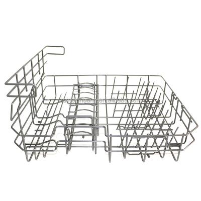 China Washing Machine Metal Wire Dishwasher Component Parts Rack Basket for sale