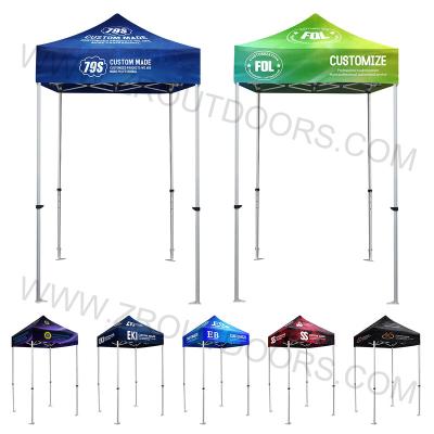 China Highest Quality Waterproof Advertising Custom Folding Pop Up Canopy Tent With Flag 5x5ft Outdoor Advertising Tent Party Tent C ZR088 for sale