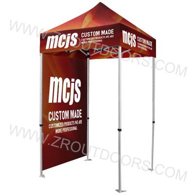 China Pop Logo Custom Trade Show Exhibition Canopies 1.5x1.5m Outdoor Advertising Store Folding Tent 5x5ft ZR106 for sale