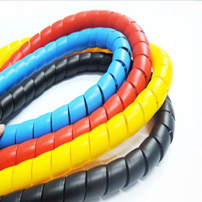 China High Temperature Colored Plastic Spiral Sleeve High Quality Spiral Hydraulic Hose Protective Resistance Protective Sleeve for sale