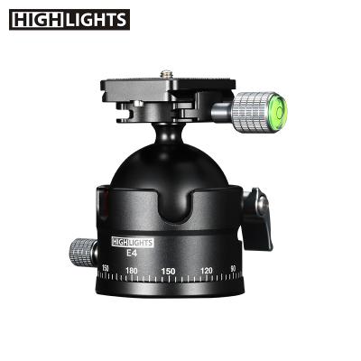 China Low Gravity Top Selling Lens Camera Ball Tripod Mount 360 Head Panoramic Tripod Head Center Low Unit Weight for sale