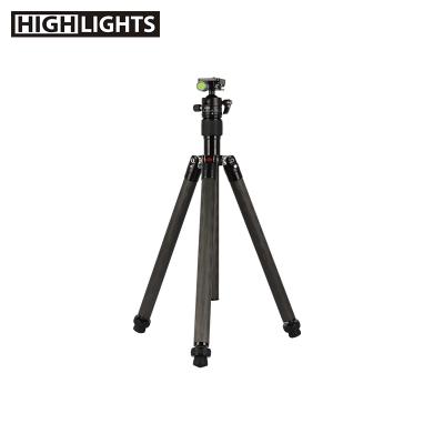 China Hot Selling Fashional Professional Carbon Fiber Tripod Flexible Foldable Black Camera Tripod for sale