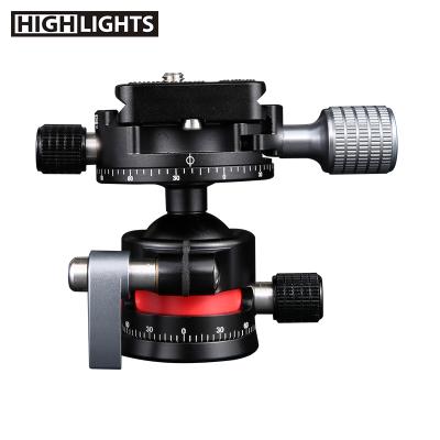 China Hot Sale 1/4 Male 3/8 Female Thread Camera Phone Tripod Mount Multiuse Light Ball Double Head for sale