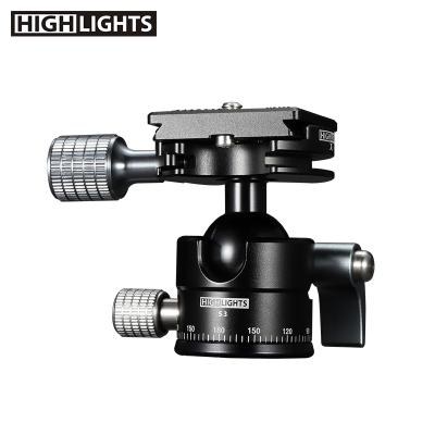 China Diameter Aluminum Good Quality Tripod Ball 24MM Phone Camera DSLR Mirrorless Ball Head for sale