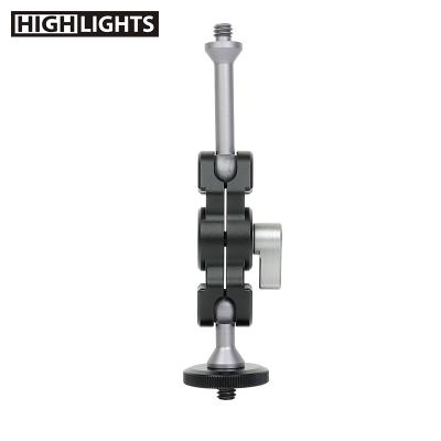 China Aluminum Alloy Factory Price 1/4 Thread Screw Adjustable Friction Magic Arm For Tripod Camera Phone for sale