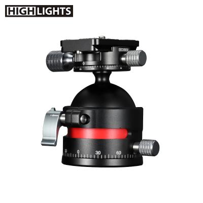 China Camera Accessories Tripod Ball Head DSLR Adjustable 720 Degree Tripod Double Heads for sale