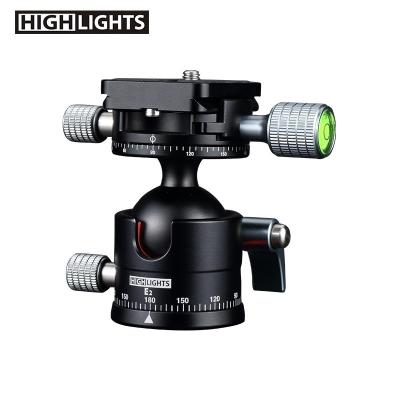 China Hot New Products Aluminum Alloy Tripod Camera Ball Professional Filtering Double Head Double Head for sale