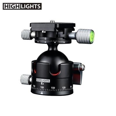 China Double Filter Factory Supplying Max Load 20KG Double Head Camera Tripod Ball Filter Head for sale