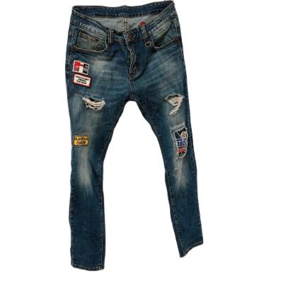 China Polyester / Cotton Used Mens Clothes Denim Pants Second Hand Denim Pants for sale