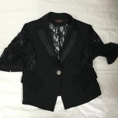 China Polyester/cotton loose vintage clothing korean packs second hand clothes where ropa used women clothes ladies jacket second hand jeans jacket for sale