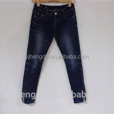 China High Quality 100% Cotton Grade Used Clothing Lady Skinny Jeans Pants for sale