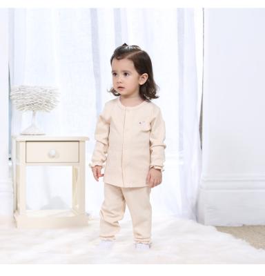 China Millidoll Original colour cotton Antibacterial  babies pyjamas sleeping suit long sleeve 2-6 years girls for sale