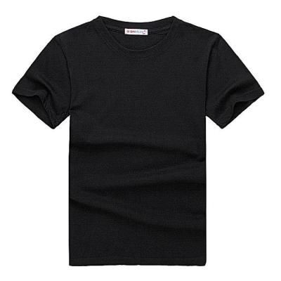 China cotton  tshirts  short sleeve Blank  T shirts safty t shirtsr soft breathable t shirts mens print able logo print BLACK for sale