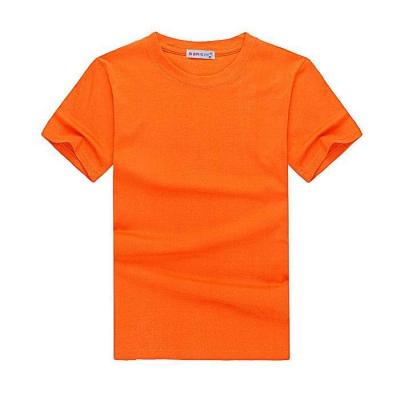 China cotton  tshirts  short sleeve Blank  T shirts safty t shirtsr soft breathable t shirts mens print able logo print orange for sale