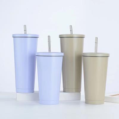 China PORTABLE Stainless Steel Travel Mugs Vacuum Cup With Straw for sale