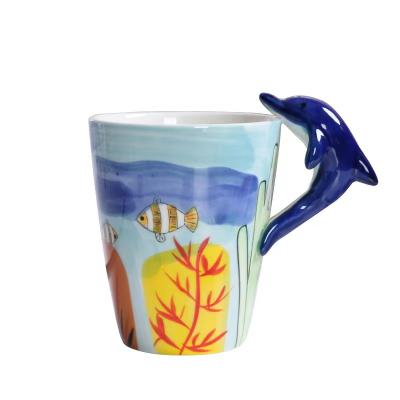 China 2021New Viable Durable Products Creative Mug 3D Mug With Animal Modeling Handle for sale