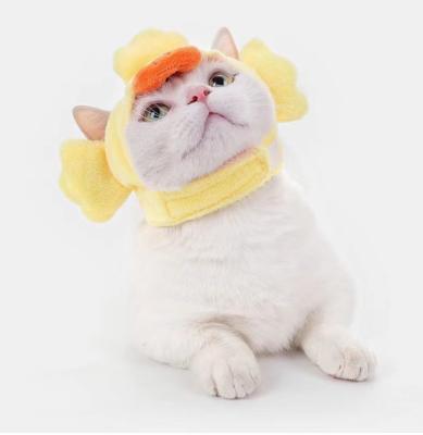 China Viable Funny Cute Cartoon Cat Hat Cartoon Pet Dress Party Pet Cross Headgear for sale