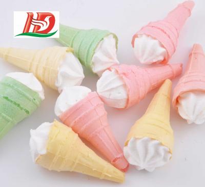 China Full Size Arabic Ice Cream Shaped Soft Jelly Filled Marshmallow Candy for sale