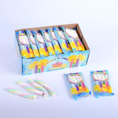 China Wholesale Cheap Natural Beautiful Custom Colored Long Twisted Marshmallow Candy for sale