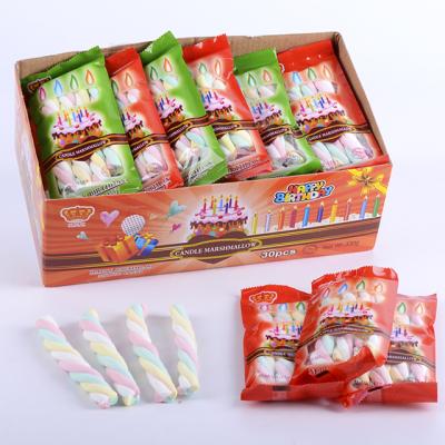 China Natural Iridescent Halal Color Birthday Cake Marshmallow String Marshmallow for sale