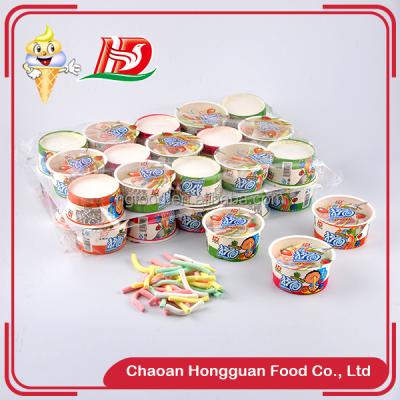 China Wholesale China Natural Marshmallow Cups Packing Colored Noodle Shape Cotton Candy Sugar for sale