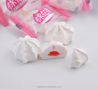 China Mini natural halal marshmallow with jam for sale