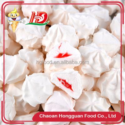 China New Natural Fashion Filled Jelly Jam Sweet Kids Food Chewing Colorful Mallow Candy for sale