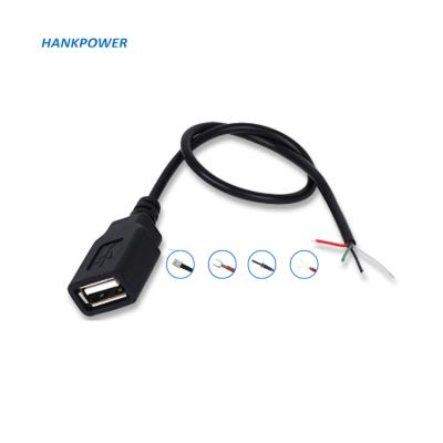 China MP3/MP4 Player Customize USB Cable USB A Female Female 4 Cores Data Charging 2 Core Charging Power Cable for sale