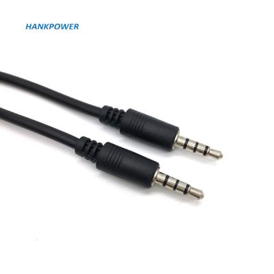 China Nickel Plated Car Audio Stereo 4 Mm Cable 3.5 Cores 3.5 Male To AUX Extension Cable. mobile phone male car laptop for sale