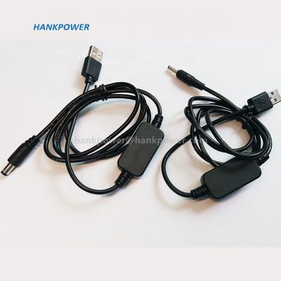 China High Quality 5V USB to DC Boost Converter DC 5521 9V 12V Booster Cable 5V to 9V/12V Booster Power Supply Adapter Cable for sale