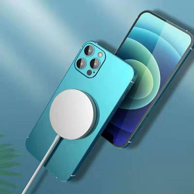 China 2020 New Mobile Phone Magnetic Fast Wireless Charger Pad For iPhone 12 pro Max Quick Charging For Huawei Xiaomi 15W for sale