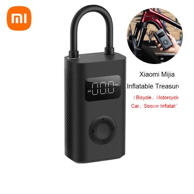 China Newest Tire Pressure Monitor Xiaomi Mijia Inflatable Treasure 1S Upgraded Version Portable Electric Pump Air Compressor For Motorcycle Car Tire Football for sale