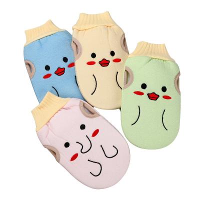 China EXFOLIATE Animal Cartoon Baby Body Scrubber Shower Glove Spa Massage Bath Gloves Exfoliating Gloves for sale