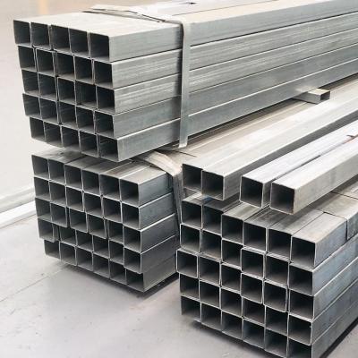 China Structure pipe zinc coated square gi steel pipe rectangular pipe gi welded square pipe for sale