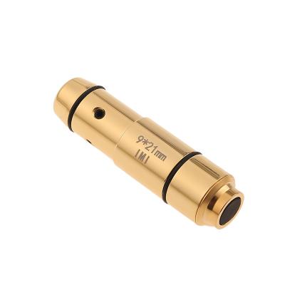 China Brass Tactical Red Laser Bullet Laser Trainer 9mm Training Dry Firing Cartridge 9x21mm for sale