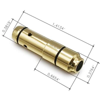 China Simulator Dot Laser Bore Sight Bullet Laser Training Bullet .380ACP Brass Shooting Tactical Red Training Cartridge for sale